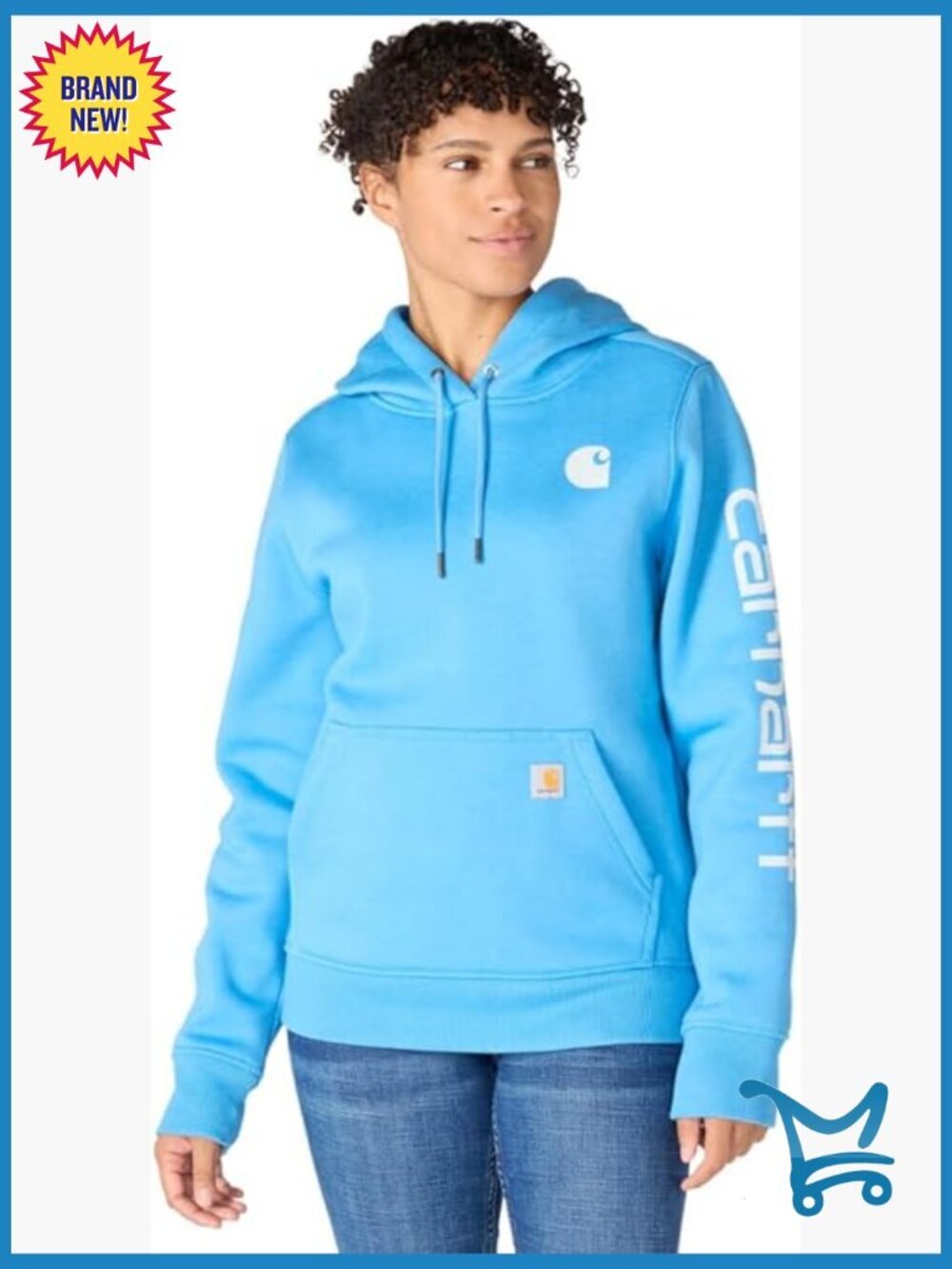 Relaxed Fit Pullover Hoodie with Pouch Pocket